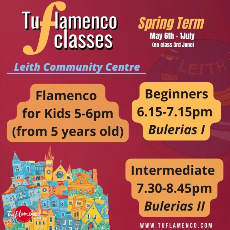 TuFlamenco Academy Classes & Workshops 3rd Term 2022